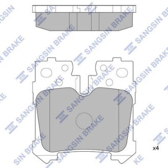 Колодки тормозные дисковые Hi-Q SP2301