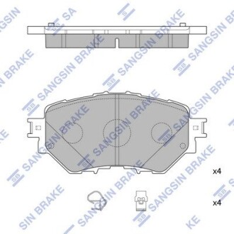 Гальмiвнi колодки Hi-Q SP4123