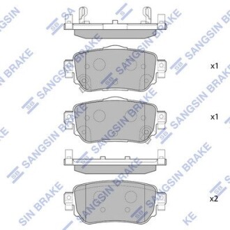 Колодки тормозные дисковые Hi-Q SP4140