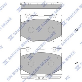 Колодки тормозные дисковые Hi-Q SP4141