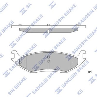 Колодки гальмівні дискові (комплект 4 шт) Hi-Q SP4320