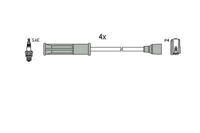 Высоковольтные провода HITACHI/HUCO 134516