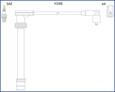 Высоковольтные провода HITACHI/HUCO 134518