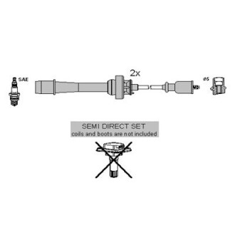 Комплект кабелів високовольтних HITACHI/HUCO 134954