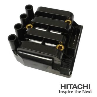 HITACHI VW Катушка зажигания Golf IV,Touran,Golf,Octavia 2,0 96- HITACHI/HUCO 2508438