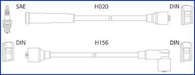 Hitachi daewoo к-кт высоковольтных проводов matiz,tico HITACHI/HUCO 134227
