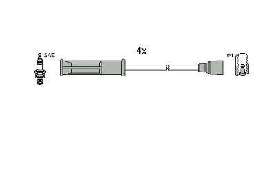 Комплект кабелів високовольтних HITACHI/HUCO 134516