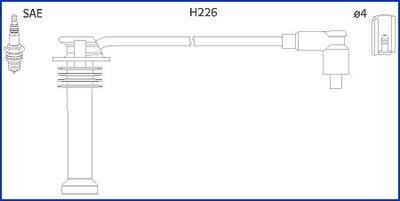 Комплект кабелів високовольтних HITACHI/HUCO 134672 (фото 1)