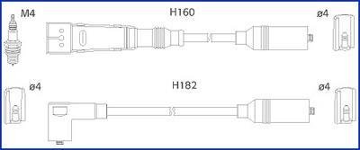 Комплект кабелів високовольтних HITACHI/HUCO 134717 (фото 1)