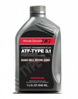 Масло трансмиссионное ATF-Type 3.1, 1л HONDA 082009017