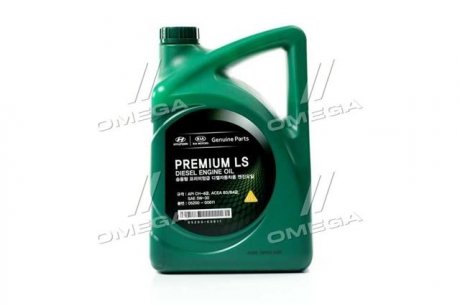 Масло двс 5w-30 6 л premium ls diesel п/с ch-4 mobis Hyundai-KIA 05200-00611