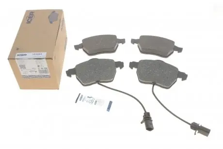 Колодки тормозные передние (с датчиком износа) ICER 181331