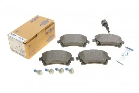 Тормозные колодки задние VW T5 03-15/T6 15- (+датчик) ICER 181674-203