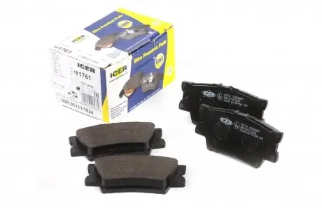 Колодки тормозные задние ICER 181761