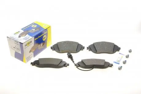 Тормозные колодки передние Audi A3/Skoda Kodiaq 16-/Octavia/VW Golf/Tiguan 12-/T-Roc 17- (+датчик) ICER 182018-087