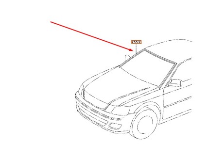 Уплотнитель лобового стекла Camry 30 (2001-2006) ICOR GS 8163 P120-X