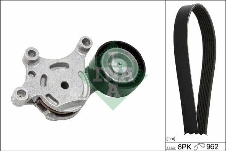 Комплект ременя генератора Citroen C4 Grand Picasso/Peugeot 308 1.6HDi 10- (6PK962) INA 529 0298 10