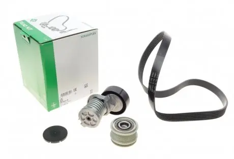 Комплект ремня генератора VW Caddy III/ Golf VI 1.6/2.0 TDI (6PK1070) INA 529 0475 20