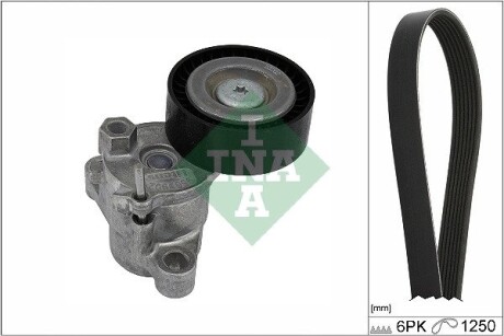 Комплект ременя генератора Ford Fiesta/Focus 1.0 12- INA 529 0524 10 (фото 1)