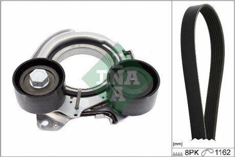 Комплект ременя генератора BMW 3 (G20/G80/G28)/5 (G30/F90) 2.0DH 19- B47 (8PK1162) INA 529 0568 10