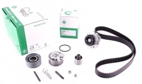 Комплект ГРМ (ремень, ролики, помпа) INA 530 0463 30