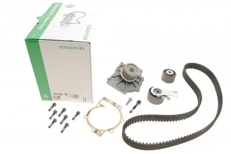 Ременной комплект ГРМ с помпой INA 530058230