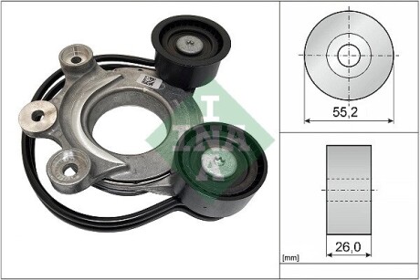 Натяжник ременя генератора Land Rover Defender/Discovery/Range Rover 18- INA 534 0827 10 (фото 1)