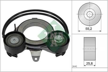 Натяжник ременя генератора Audi A4/A6/Q5/Q7/Porsche Macan 2.0-3.0DH 15- INA 534 0910 10