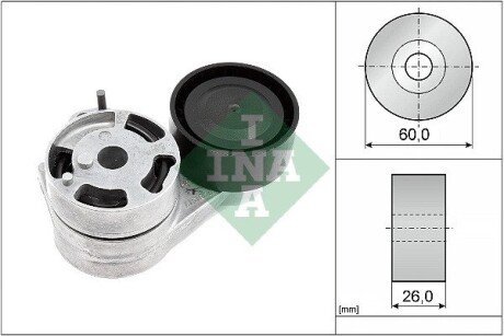 Натяжник ременя генератора Skoda Octavia/VW Caddy III/Golf V/VI 1.4 00-13 INA 534 0938 10