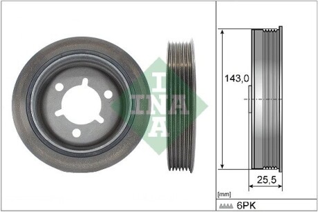 Шкив коленвала INA 544 0145 10