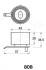 Ролик натяжителя ремня matiz 0.8-1.0 98-, tico 0.8 95-00 Japanparts BE-808 (фото 3)