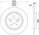 Диск гальм. задн. TYOTA Urban Cruiser 1.4D 09- LEXUS CT 200h 10- Japanparts DP-275C (фото 2)