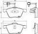 VW гальмівні колодки перед. (з датчик.) Sharan 95- FORD Galaxy 00-06 SEAT Japanparts PA-0952AF (фото 2)