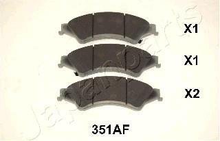 Ford Тормозные колодки передние ranger 11- Japanparts PA-351AF