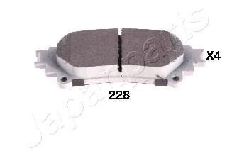 Тормозные колодки задние lexus is 13-,rx 09-,prius 12- Japanparts PP-228AF