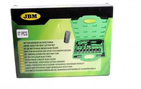 Набір інструментів для притирки седел дизельних форсунок (17 пердметів) JBM 52813