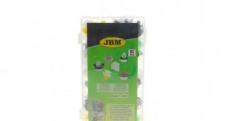 Набір кліпс пластмасових для дверних панелей (85 шт) (Renault/Dacia) JBM 53710