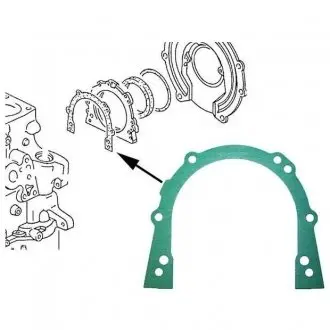 Прокладка, крышка картера (блок-картер двигателя) JP GROUP 1119100100