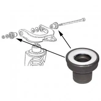 Сайлентблок рычага перед/верх. T3 JP GROUP 1140201000