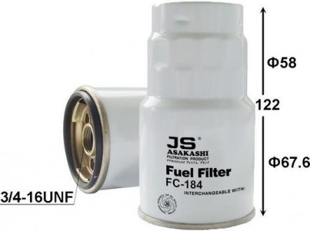 Фильтр топливный JS ASAKASHI FC184J (фото 1)