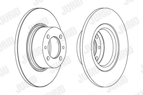 Диск тормозной ВАЗ 2101 передн. (2 шт.) Jurid 561074J