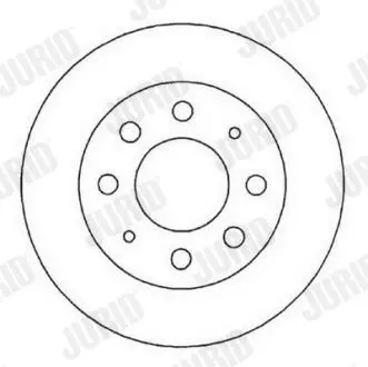 FIAT Диск тормозной передний Doblo 10- Jurid 561824JC