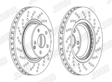 Тормозной диск Jurid 562101JC-1