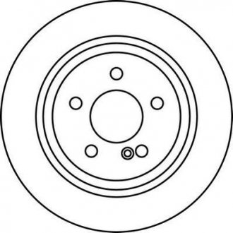 DB тормозной диск задний W211 02- (300*10) Jurid 562213JC (фото 1)