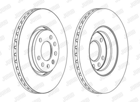 Тормозной диск Jurid 562385JC-1 (фото 1)
