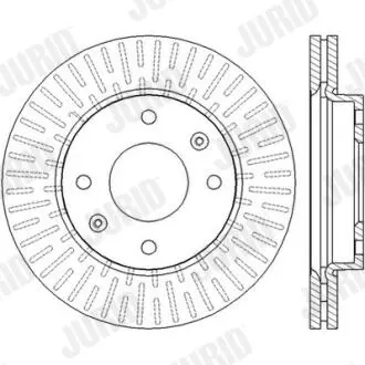 Тормозной диск Jurid 562459JC