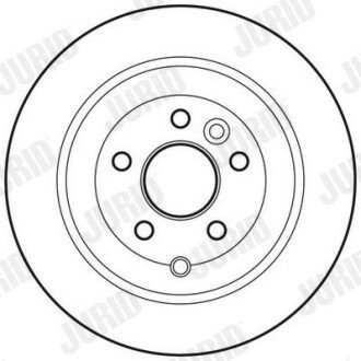 LANDROVER диск гальмівний задн.Freelander 07- Jurid 562765JC