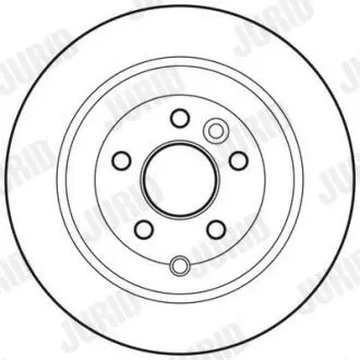 LANDROVER диск гальмівний задн.Freelander 07- Jurid 562765JC