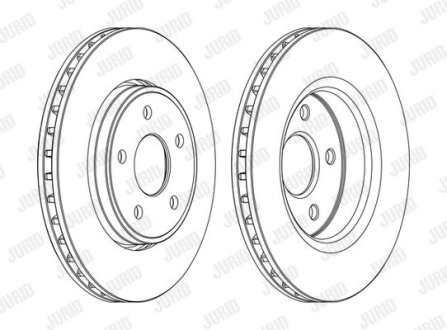 Диск гальмівний Jurid 562854JC-1
