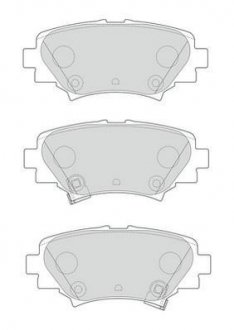 MAZDA тормозные колодки задние Mazda 3 13- Jurid 573614J (фото 1)